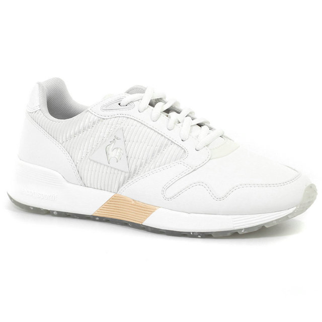 Chaussures Omega X W Striped Sock Sparkly/S Lea Le Coq Sportif Femme Blanc
